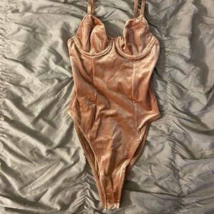 NEW Forever 21 Velvet Bodysuit